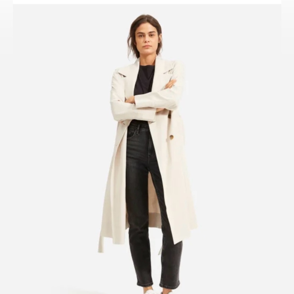 Everlane Beige Drape Trench Coat
